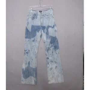 BDG Urban Outfitters Jean Bleach Patchwork Boho Flare Indie Hippie Grunge Retro